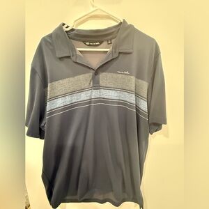 Travis Mathew polo. XXL. Good condition. Blue, grey, light blue.